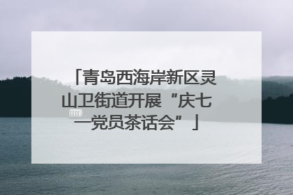 青岛西海岸新区灵山卫街道开展“庆七一党员茶话会”
