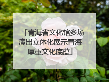 青海省文化馆多场演出立体化展示青海厚重文化底蕴