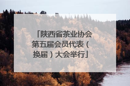 陕西省茶业协会第五届会员代表（换届）大会举行
