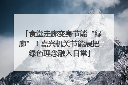 食堂走廊变身节能“绿廊”！嘉兴机关节能展把绿色理念融入日常
