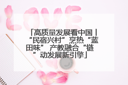 高质量发展看中国丨“民宿兴村”烹热“蓝田味” 产教融合“链”动发展新引擎