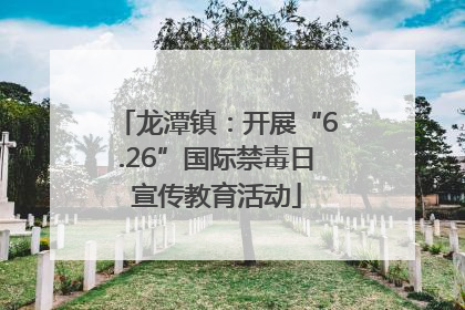龙潭镇：开展“6.26”国际禁毒日宣传教育活动