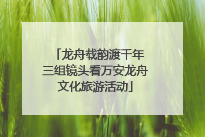 龙舟载韵渡千年 三组镜头看万安龙舟文化旅游活动