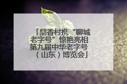 鼎香村携“聊城老字号”惊艳亮相第九届中华老字号（山东）博览会