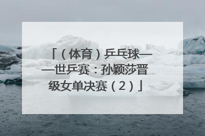 （体育）乒乓球——世乒赛：孙颖莎晋级女单决赛（2）