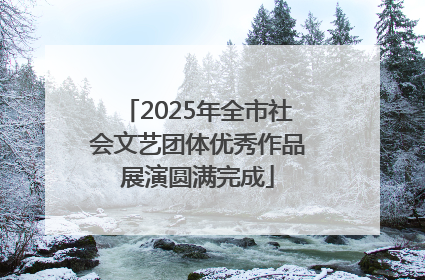 2025年全市社会文艺团体优秀作品展演圆满完成