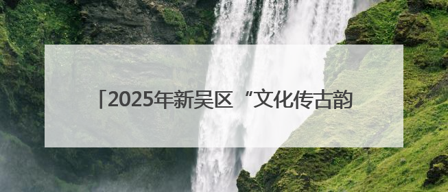2025年新吴区“文化传古韵 非遗耀端午”主题活动开启