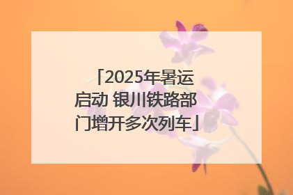 2025年暑运启动 银川铁路部门增开多次列车