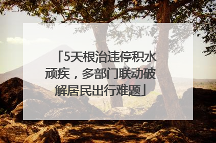 5天根治违停积水顽疾，多部门联动破解居民出行难题