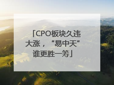 CPO板块久违大涨，“易中天”谁更胜一筹
