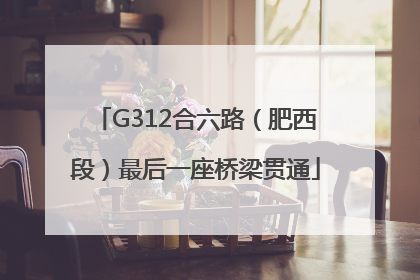 G312合六路（肥西段）最后一座桥梁贯通