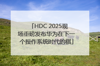 HDC 2025现场重磅发布华为在下一个操作系统时代的棋